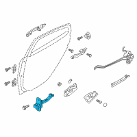 OEM 2013 Hyundai Accent Checker Assembly-Rear Door, LH Diagram - 79480-0U000