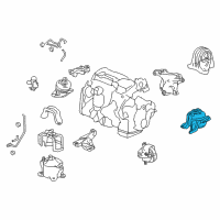 OEM Mounting Rub Assy, Trns Up Diagram - 50870-T2F-A02