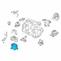 OEM 2013 Honda Accord Mounting Rub Assy, Eng Diagram - 50830-T2F-A01