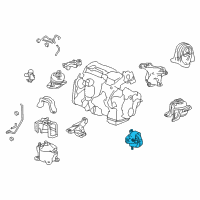 OEM Honda Accord Mounting Rub Assy, Trns Diagram - 50850-T2F-A21