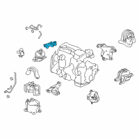 OEM 2016 Honda Accord Bracket, Eng Side Mounting Diagram - 50620-T2F-A01