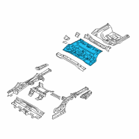 OEM 2018 Kia Cadenza Panel Assembly-Rear Floor Diagram - 65511F6000