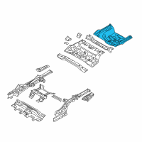 OEM 2020 Kia Cadenza Panel Assembly-Rear Floor Diagram - 65513F6000