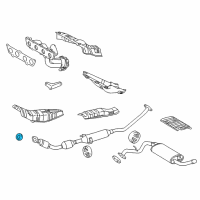 OEM 2003 Pontiac Vibe Seal, Exhaust Manifold Pipe Diagram - 88969134