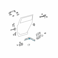 OEM 2013 Toyota Highlander Lock Cable Diagram - 69730-0E040