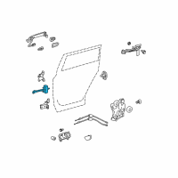 OEM Toyota Highlander Door Check Diagram - 68630-0E040