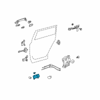 OEM Toyota Highlander Handle, Inside Diagram - 69206-20210-C0