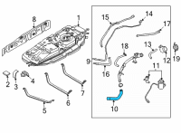 OEM 2022 Kia Carnival Hose-Fuel Filler Nec Diagram - 31036R0500