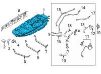 OEM 2022 Kia Carnival TANK ASSY-FUEL Diagram - 31150R0550