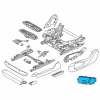 OEM BMW 650i Gran Coupe Seat Adjustment Switch, Left Diagram - 61-31-9-347-453