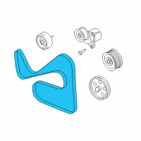 OEM Ford Escape Serpentine Belt Diagram - 5L8Z-8620-A