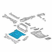 OEM 2021 Toyota RAV4 Center Floor Pan Diagram - 58211-0R040