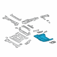 OEM 2019 Toyota RAV4 Rear Floor Pan Diagram - 58301-42900