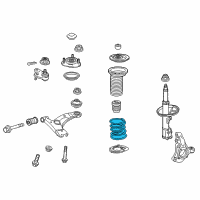 OEM 2015 Toyota Prius Plug-In Coil Spring Diagram - 48131-47120