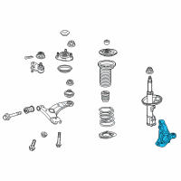 OEM 2013 Lexus CT200h KNUCKLE Sub-Assembly, Steering Diagram - 43202-47030