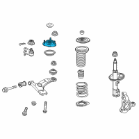 OEM 2017 Toyota Prius V Strut Mount Diagram - 48609-47040