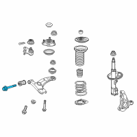 OEM Toyota Mirai Control Arm Rear Bolt Diagram - 90105-16090