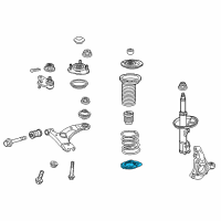 OEM 2011 Lexus CT200h Insulator, Front Coil Spring Diagram - 48158-12040