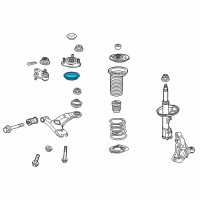 OEM Lexus HS250h Bearing, Strut Mounting Diagram - 48619-28010