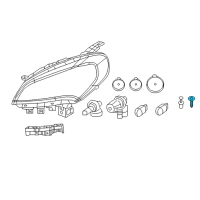 OEM 2020 Ram ProMaster 3500 Screw-HEXAGON Head Diagram - 6509747AA