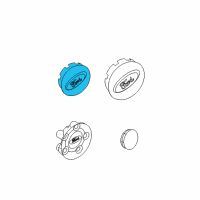 OEM Center Cap Diagram - 6F2Z-1130-B