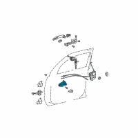 OEM 2009 Toyota 4Runner Handle, Inside Diagram - 69205-20180-B0