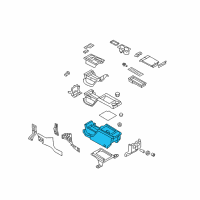 OEM 2010 Ford F-150 Console Body Diagram - 9L3Z-15045A36-AG