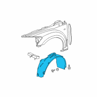 OEM 2011 Dodge Caliber Shield-Splash Diagram - 5303867AF