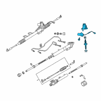 OEM 2002 Infiniti Q45 Power Steering Gear Sub Assembly Diagram - 49210-AR210