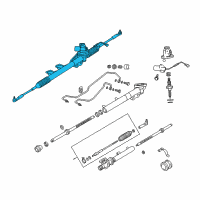 OEM Infiniti Q45 Power Steering Gear & Linkage Assembly Diagram - 49001-AR22A