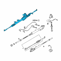 OEM 2004 Infiniti Q45 Power Steering Gear & Linkage Assembly Diagram - 49001-AR210