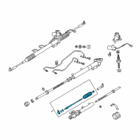 OEM 2002 Infiniti Q45 Socket Kit-Tie Rod, INR Diagram - 48521-AR025