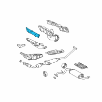 OEM Toyota Celica Manifold Gasket Diagram - 17173-88600