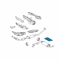 OEM 2008 Toyota Matrix Heat Shield Diagram - 58327-01030