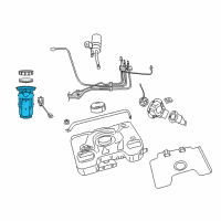 OEM Dodge Viper Fuel Pump/Level Unit Module Kit Diagram - 5086489AA