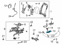 OEM Toyota Sienna Seat Switch Diagram - 84922-07020-B0