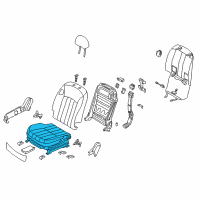 OEM 2011 Hyundai Equus Cushion Assembly-Front Seat, Passenger Diagram - 88200-3N320-WIT