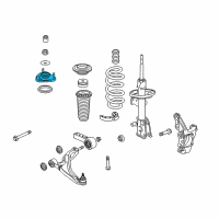 OEM 2012 Honda Odyssey Rubber, Front Shock Absorber Mounting Diagram - 51920-SZA-A02