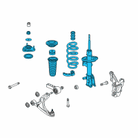 OEM 2010 Honda Pilot Shock Absorber Assembly, Right Front Diagram - 51601-SZA-A08