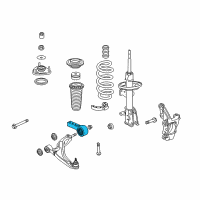 OEM 2013 Honda Pilot Bracket Complete, Compliance Diagram - 51395-SZA-A05