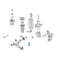 OEM 2013 Honda Pilot Bolt, Flange (14X68) Diagram - 90118-STX-A00