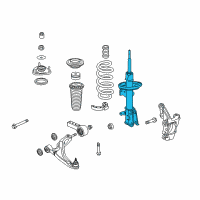 OEM 2010 Honda Pilot Shock Absorber Unit, Right Front Diagram - 51605-SZA-A02