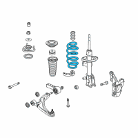 OEM Spring, Right Front Diagram - 51401-SZA-A04
