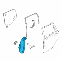 OEM 2010 Pontiac G3 Window Regulator Diagram - 96806549