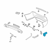 OEM Acura Sensor Assembly, Back (Crystal Black Pearl) Diagram - 39690-TM0-H01ZG