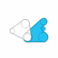 OEM Hyundai Sonata Power Steering Pump V-Belt Diagram - 57170-38000