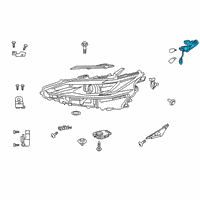 OEM 2019 Lexus ES350 Cord, Headlamp Diagram - 81125-33F30