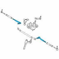 OEM Lincoln Navigator Inner Tie Rod Diagram - 2L3Z-3A131-AA