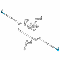 OEM 2002 Lincoln Navigator Outer Tie Rod Diagram - 2L3Z-3A130-AA