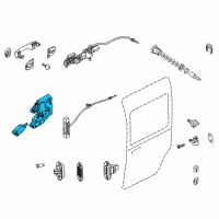 OEM 2013 Ford Transit Connect Latch Assembly Diagram - 9T1Z-6126413-A